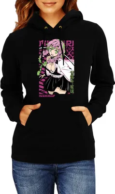 Produktbild von Damen Kapuzenpullover Japan Animation Manga Anime Comics Demon Anime Slayer Kanroji Mitsuri Kanroji Mitsuri, Lady 2XL / Schwarz