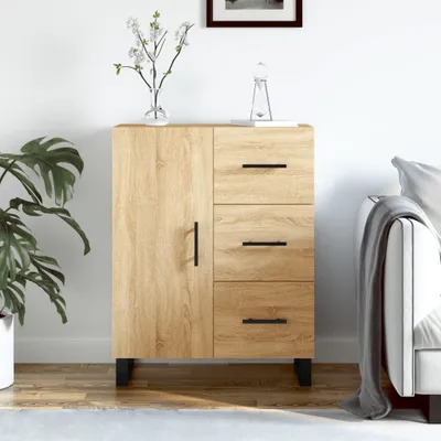 Produktbild von The Living Store Sideboard Sonoma-Eiche 69,5x34x90 cm Holzwerkstoff