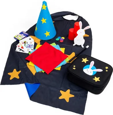 Produktbild von BigJigs Zauberer Spielzeugset magische Tricks für Kinder