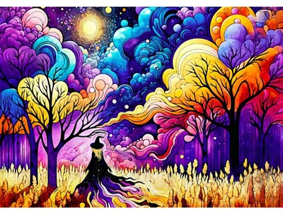 Zdjęcie produktu dla GENIESSE Puzzle „Podróż czarownicy” 1000 elementów