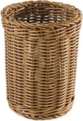 Produktbild von APS 40012 Besteckkorb ECONOMIC, Ø 12 cm, Höhe 15 cm, Polypropylen, braun