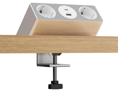 Produktbild von kalb | Nexura; Tischsteckdose, 2x 230VAC, USB A/C 30W, flexible Montage
