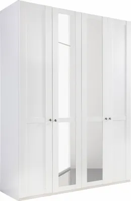 Produktbild von Kleiderschrank Newport 180x58x234cm Schlafzimmerschrank weiß 4-türig