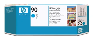 Obrázok produktu pre HP Azúrová tlačová hlava a čistiaca jednotka tlačovej hlavy 90 DesignJet, Rad tlačiarní HP DesignJet 4000/4500, Atramentový, Azúrová, C5055A, Singapúr, 35,6 mm