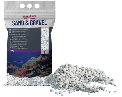 Zdjęcie produktu dla Croci Amtra Gravel Noa - Żwir akwaryjny, podłoże dekoracyjne, biały, gruboziarnisty, frakcja 4-8 m