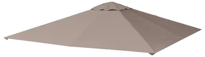 Immagine prodotto di Tetto di Ricambio per Gazebo 3x3m con Prese d'Aria e Fori di Drenaggio 298x295 cm in Poliestere Beige