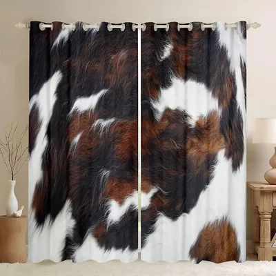 Produktbild von Verdunkelnde Fensterbekleidung mit Kuhfellmuster