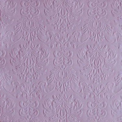 Produktbild von Servietten Papier 33x33cm 3-lag Elegance geprägt 15 Stk Pastellviolett