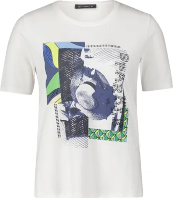 Produktbild von Shirt Kurz 1/2 Arm 1982 Patch Cream/Dark Blue Größe 48