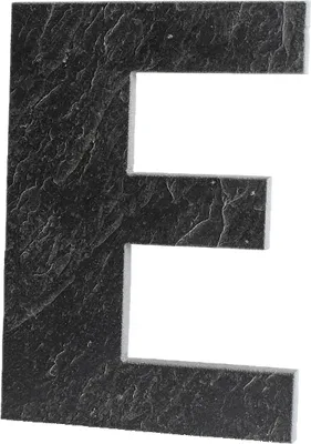 Produktbild von Hausnummer Lily aus Schiefer (Variante: E) Variante: E
