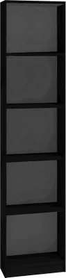Produktbild von 40Cm Regalschrank Für Bücher, Ordner, Schwarz Für Zuhause, Büro