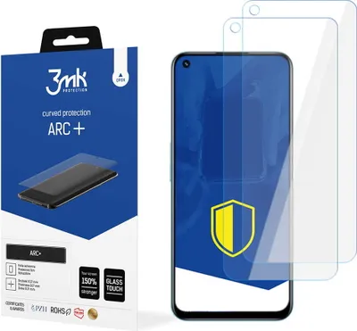 Produktbild von 3mk Display Schutzfolie ARC+ für Realme Narzo 50  0,17mm Self-Heal (2 Stück)