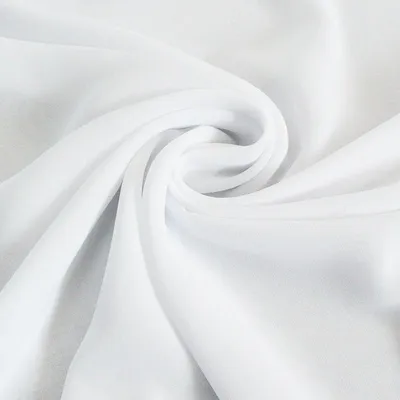 Produktbild von Chiffon Stoff Meterware weiß