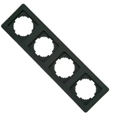 Produktbild von Kopp MILANO – Abdeckrahmen 4-fach, Farbe: Anthrazit