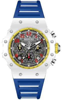 Obrázek produktu pro Invicta Racing 69666 Pánské hodinky - Quartz Movement - Akryl s stříbrným ciferníkem - 43 mm