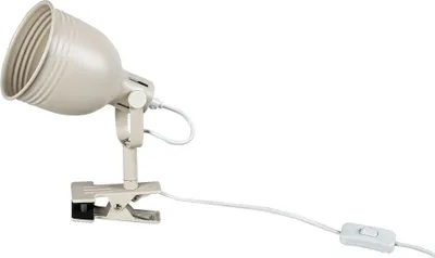 Zdjęcie produktu dla Lampa stołowa Rabalux Flint z klipsem E14, maks. 25 W, beżowa, metalowa