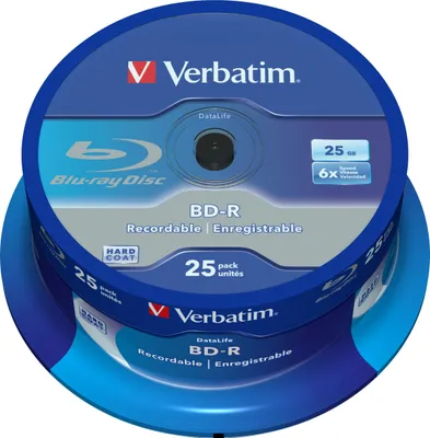 Immagine prodotto di Verbatim DataLife - 25 x BD-R - 25 GB 6x - Spindel