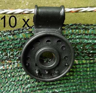 Produktbild von 10 Halte Clip Halter Befestigung f. Windschutz netz gewebe Sichtschutz Blende