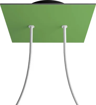Image de Creative-Cables Rosace Rose-One carrée, 200 mm, avec 2 trous centraux et 4 trous latéraux