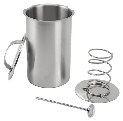 Fleischpresse aus Edelstahl, 1,5 l, mit Thermometer