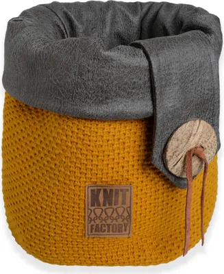 Produktbild von Knit Factory Lynn Korb - Ocker - 35 cm