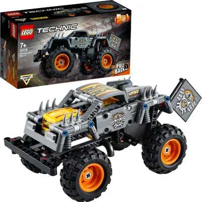 Produktbild von LEGO 42119 Technic Monster Jam Max-D Truck und Quad, 2-in-1 Spielzeug ab 7 Jahre mit Rückziehmotor, Geschenk zu Weihnachten oder zum Geburtstag