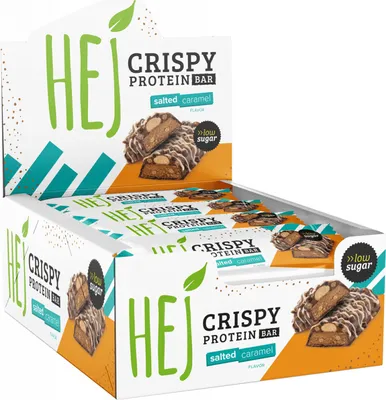 Produktbild von HEJ Natural HEJ Crispy Bar (12x45g) Salted Caramel - Riegel - Protein-Riegel
