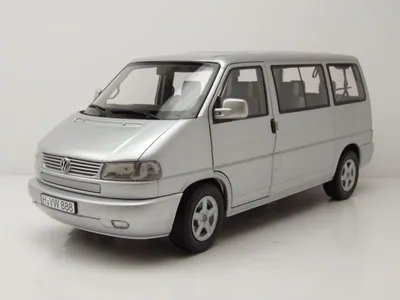 Produktbild von VW T4 b Bus Caravelle silber Modellauto 1:18 Schuco