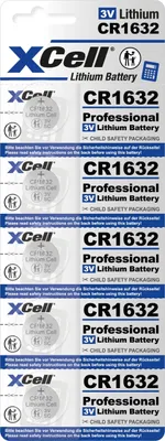 Produktbild von XCell Knopfzelle CR1632 (für viele verschiedene Kleingeräte, lange Lebensdauer)