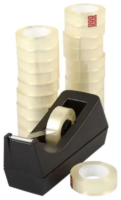 Produktbild von Creativ Company Klebeband transparent 20 Rollen - Bastelbedarf