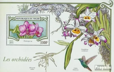 Produktbild von Briefmarken Niger 2015 Mi Block 466 (kompl. Ausg.) postfrisch Orchideen