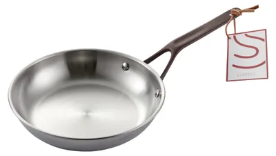 Bratpfanne 24 cm, 3-lagig, Edelstahl, spülmaschinengeeignet, ofenfest
