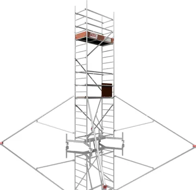 Produktbild von ALTEC Rollfix 600 | inkl. Rollen (Ø 125 mm) |  Traverse ausziehbar | 4x Dreieckausleger | Rollgerüst