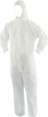 Produktbild von Ulith SMS Overall Einweg Schutzanzug Asbest PSA EN 420 CAT III Typ 5+6, Gr. M