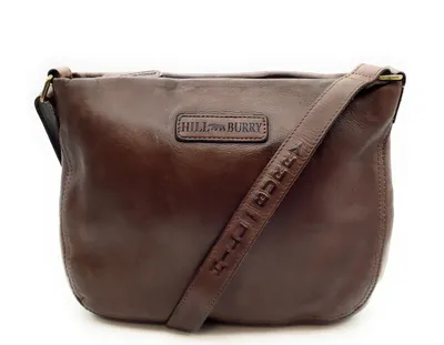 Produktbild von Hill Burry echt Leder Damen Umhängetasche Schultertasche Handtasche braun