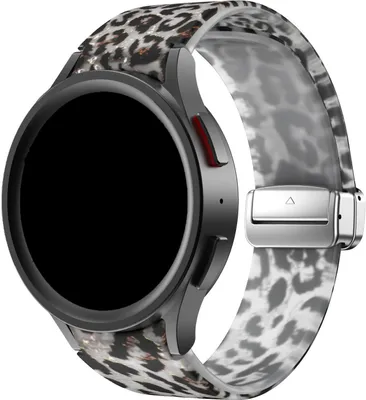 Produktbild von Strap-it Clear Leopard Samsung Galaxy Watch 6 - 44mm Armband D-Buckle