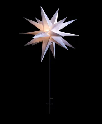 Produktbild von LED Stern, 55cm 18 Zacker stehend Lichtfarbe warmweiß inkl. 6 Stunden Timer