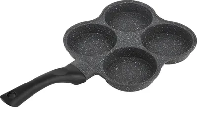 Zdjęcie produktu dla Aluminiowa patelnia do smażenia omletów z 4 otworami i nieprzywierającą powłoką NonStick Przybory kuchenne
