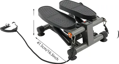 Obrázek produktu pro Krokový stepper s otočnou deskou, LCD displej, odporové gumy, černá barva