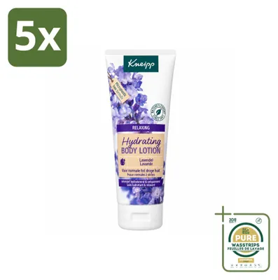 Obrázek produktu pro 5 kusů tělového mléka Kneipp Relaxing s levandulí - 200 ml - balení