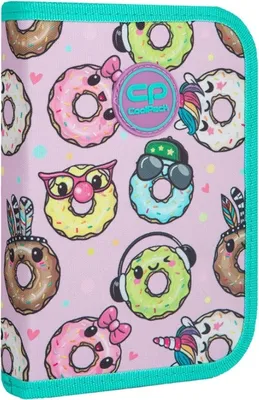 Image de Trousse à crayons CoolPack à 1 compartiment sans accessoires Clipper Happy Donuts, 1 pièce