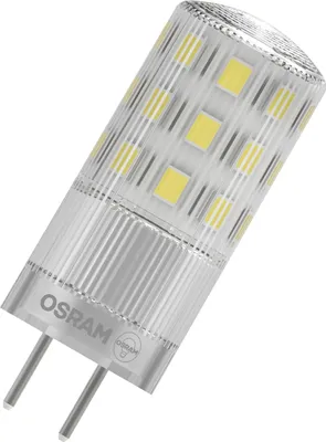 Produktbild von OSRAM LED Lampe PIN dimmbar klar 12V (ex 40W) 4,5W / 2700K Warmweiß GY6.35