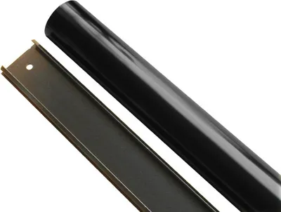 Produktbild von TV Kabelkanal aus Aluminium - 1 Meter/100 cm Länge - Kabelabdeckung Kabelleiste für OLED LED LCD Fernseher - schwarz Modell: ZL1B