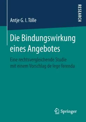 Immagine prodotto di Die Bindungswirkung eines Angebotes