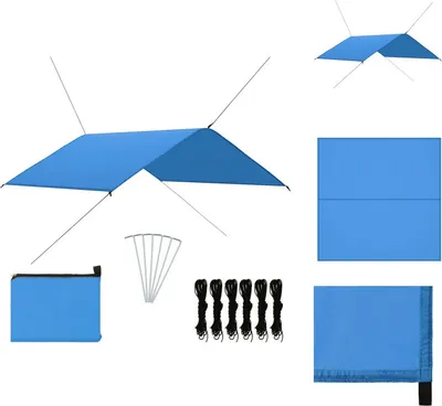 Obrázok produktu pre vidaXL Outdoor-Tarp 4x4 m modrá - Slnečníky