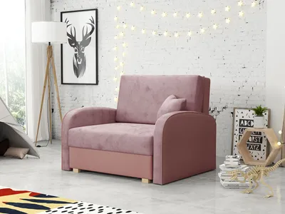 Obrázek produktu pro Rozkládací křeslo BELA SOFT 1 - růžové