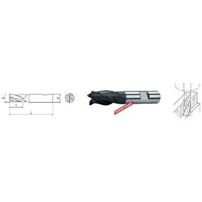 Produktbild von ELMAG HSSE PM-Schaftfräser DIN 844, Ø 10,0 mm (kurz)