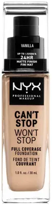 Produktbild von NYX PMU 800897157210, Flasche, Flüssigkeit, VANILLA, Matte, b31f73, Vanilla with yellow undertone