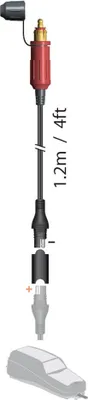 Obrázok produktu pre Predĺženie adaptéra OptiMATE CABLE O-9 (SAE), SAE na DIN zástrčku (180°)