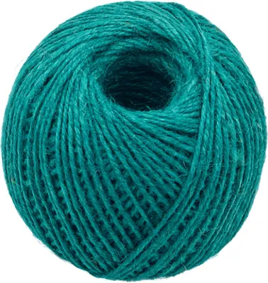Obrázek produktu pro Jutový motouz - klubko 200g , cca 130 m , průměr 1.75 mm - Zelená